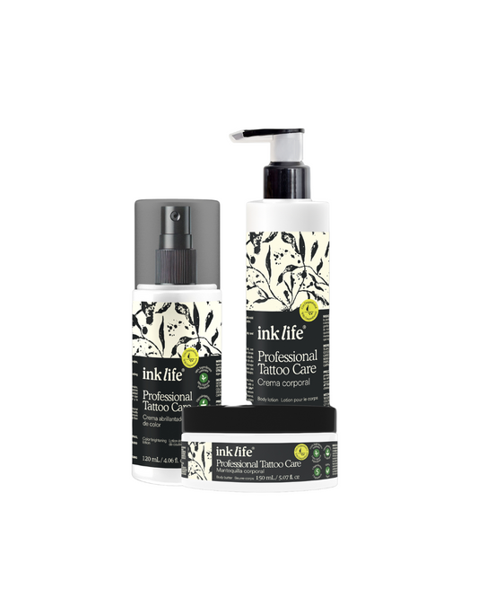 Ink Life® Pack Profesional para el Cuidado del Tatuaje - 3 pz Hidratantes