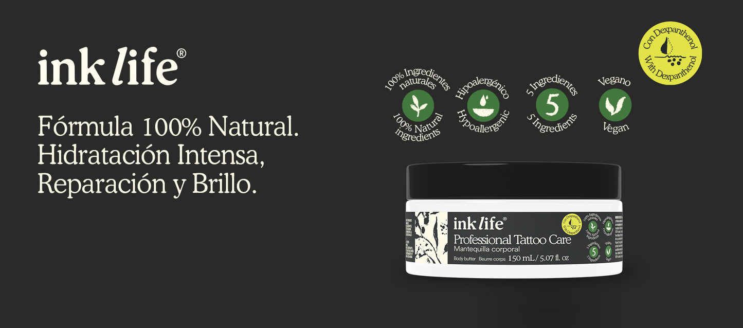 Ink Life® Mantequilla Corporal Profesional para Tatuaje 150 ml